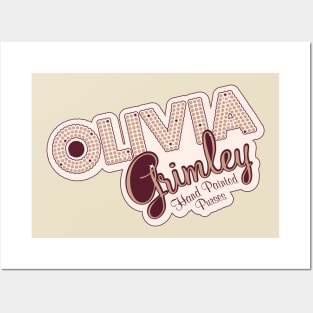 Olivia Grimley Hand Painted Purses Logo Posters and Art